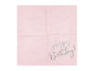 Picture of NAPKINS HAPPY BIRTHDAY BABY PINK 33X33CM